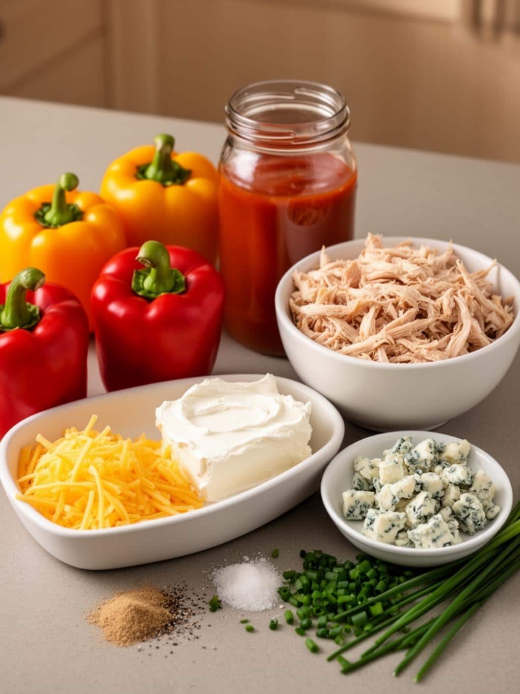 Keto Buffalo Chicken Stuffed Peppers for Easy Weeknight Meals