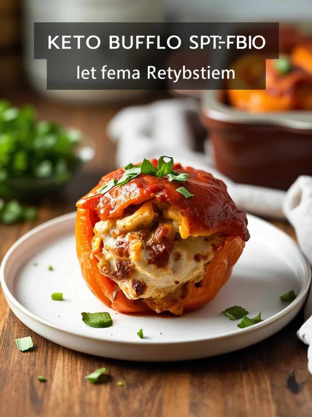 Keto Buffalo Chicken Stuffed Peppers for Easy Weeknight Meals