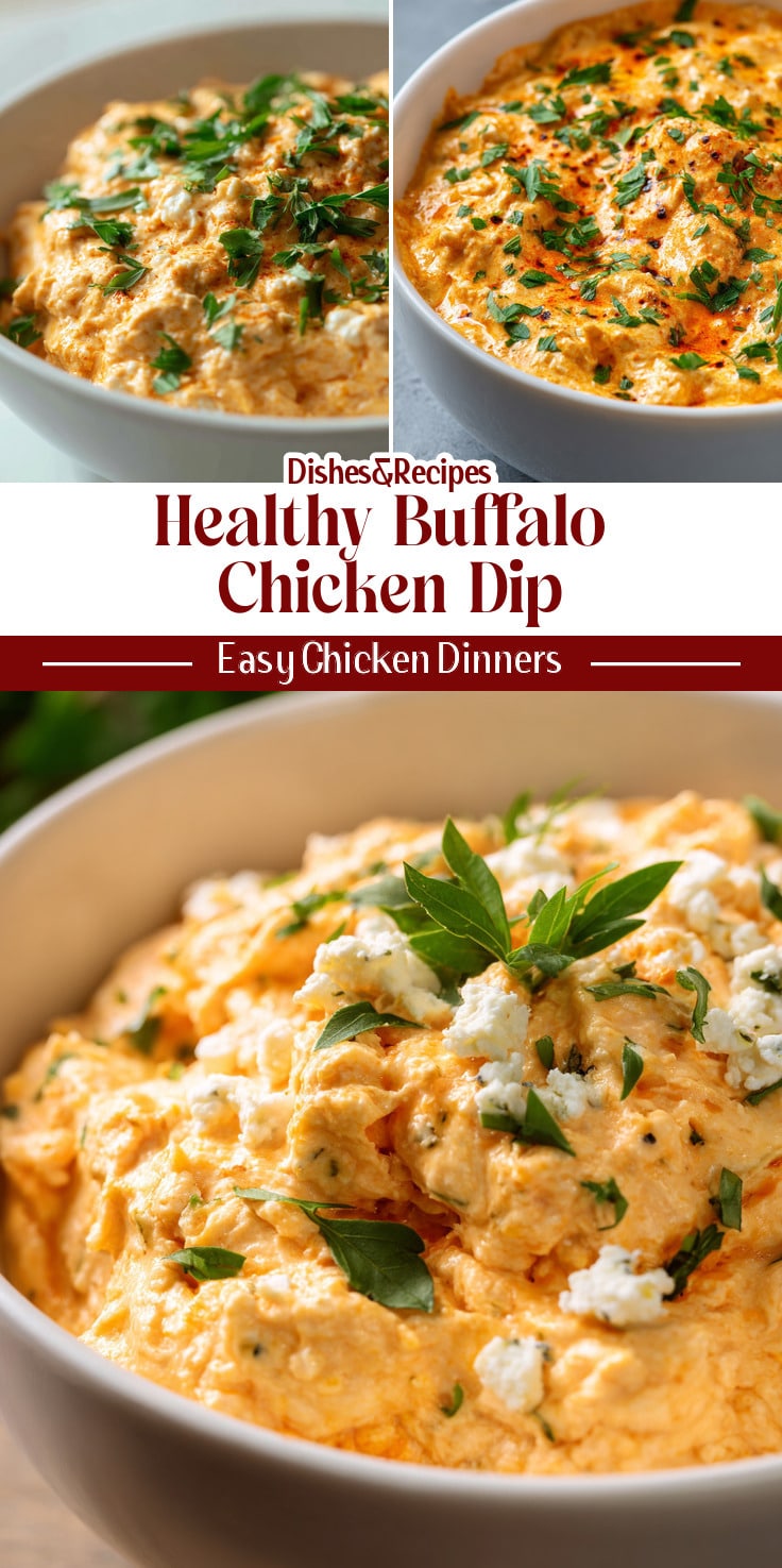 Healthy High Protein Buffalo Chicken Dip (Easy Meal Prep)