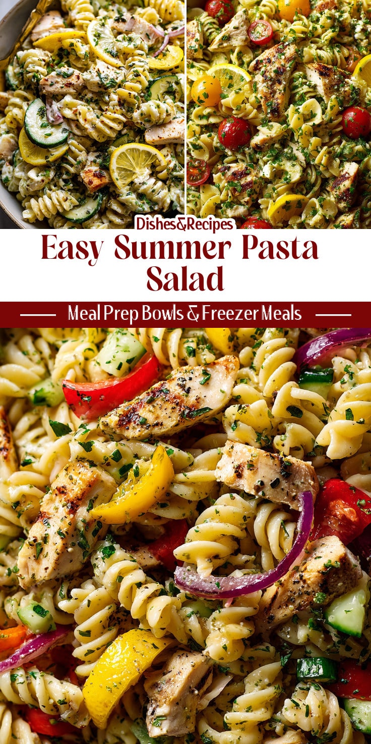 Lemon Herb Chicken Pasta Salad for Easy Summer Lunches 14 Lemon Herb Chicken Pasta Salad for Easy Summer Lunches