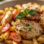 Lemon Herb Chicken Pasta Salad for Easy Summer Lunches 12 =