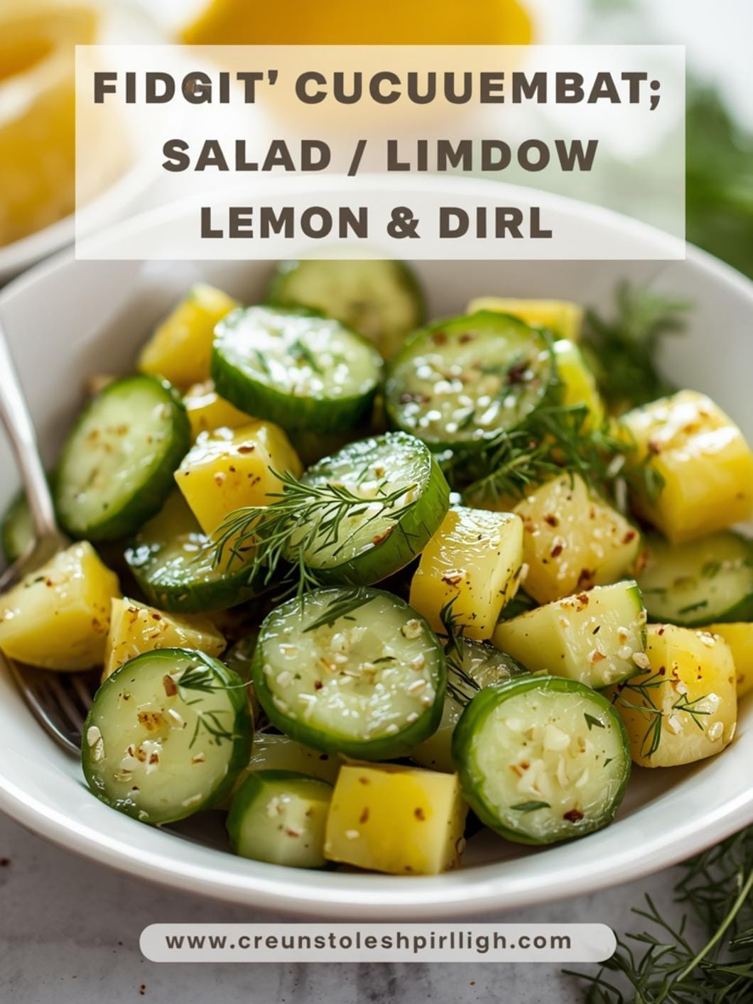 Light BBQ Side Dishes: Fresh Cucumber Salad with Lemon & Dill