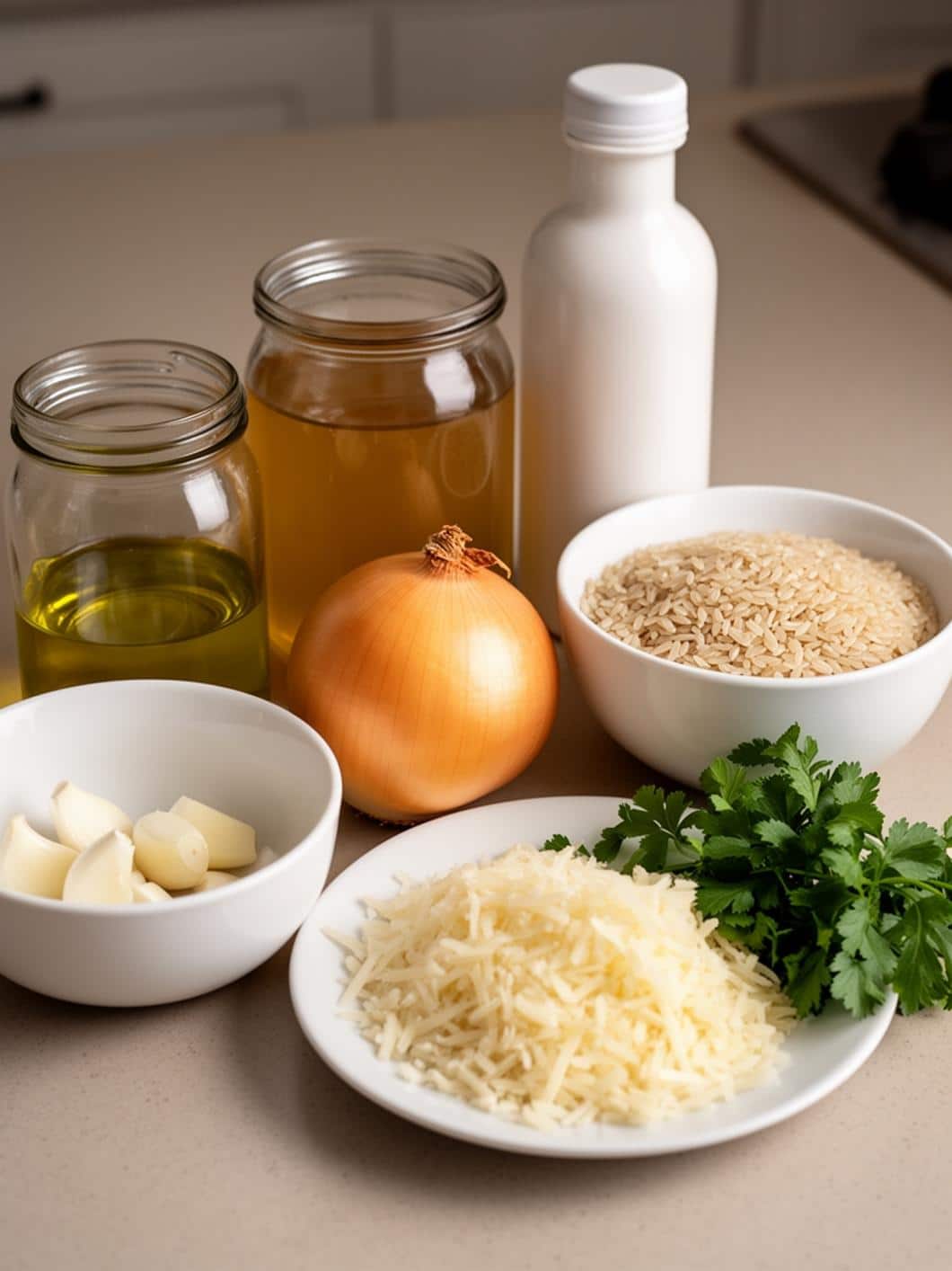 Light Dinner Risotto Soup for Reset Nights