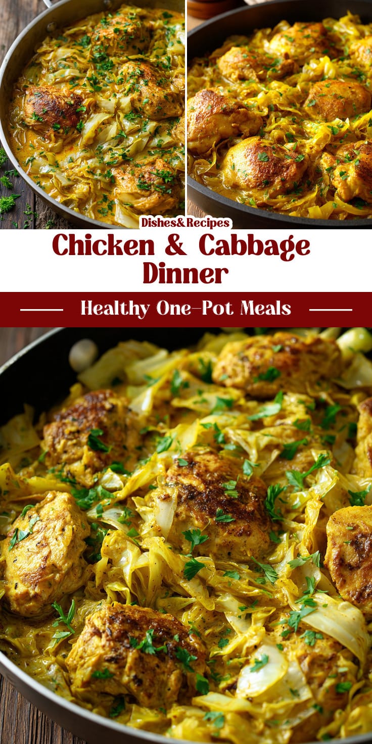 Creamy Chicken & Cabbage One-Pan Dinner (30 Minutes)