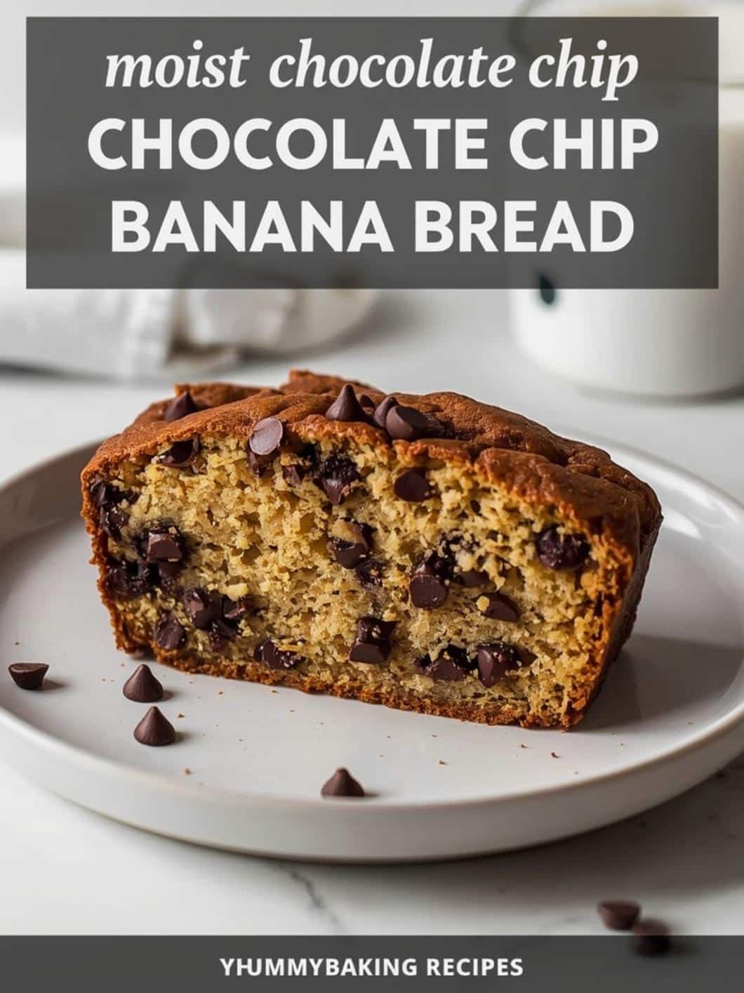 Moist Chocolate Chip Banana Bread (Bakery Style) 15 Moist Chocolate Chip Banana Bread (Bakery Style)