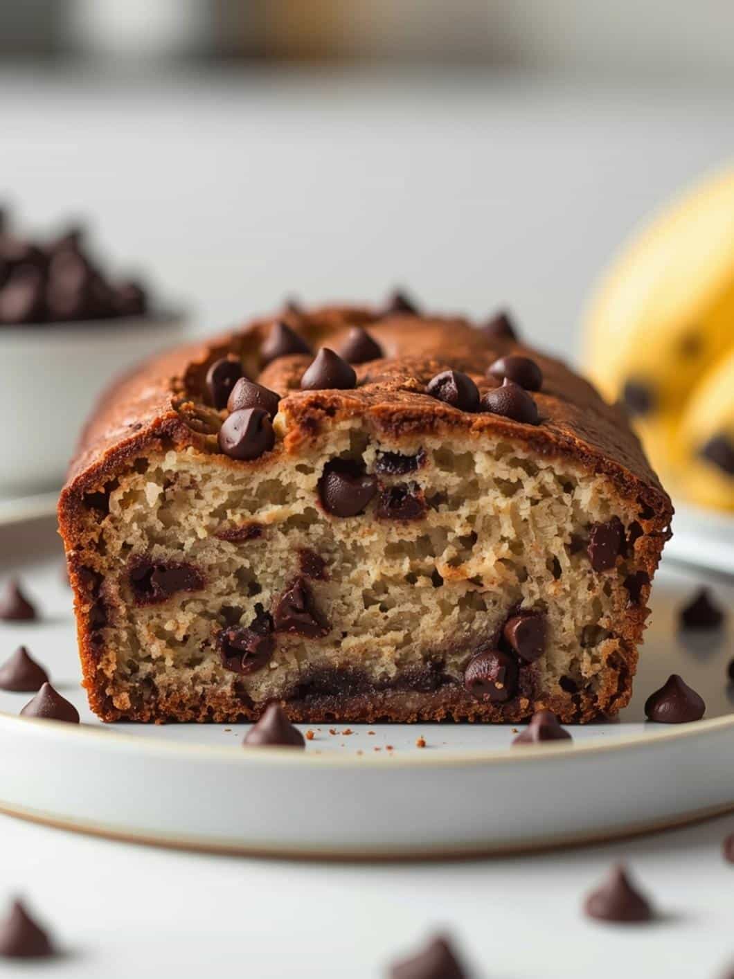Moist Chocolate Chip Banana Bread (Bakery Style) 11 Moist Chocolate Chip Banana Bread (Bakery Style)