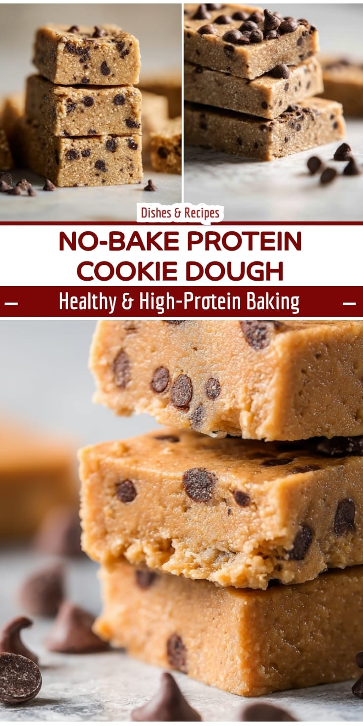 Homemade Protein Cookie Dough Bars: Easy No-Bake Snack