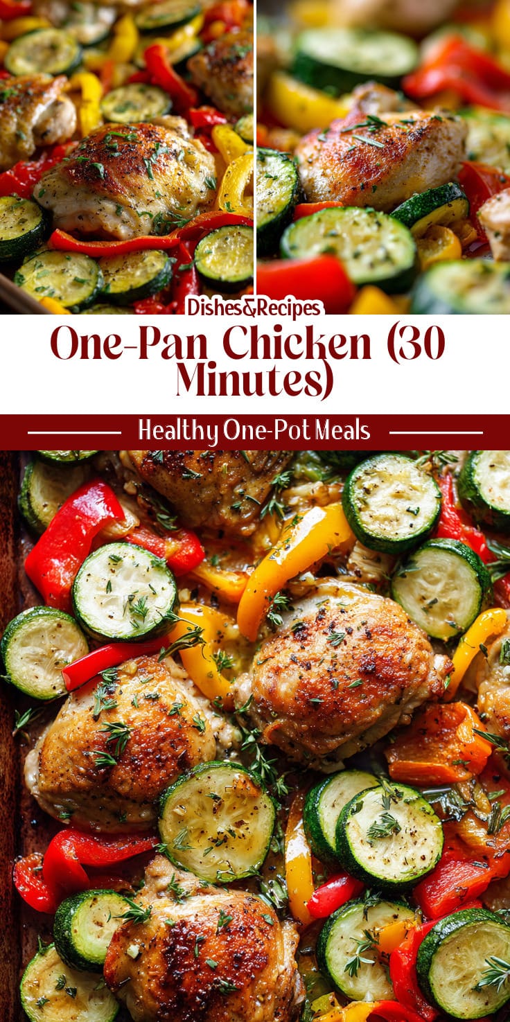 One-Pan Chicken with Zucchini & Peppers (30 Minutes)