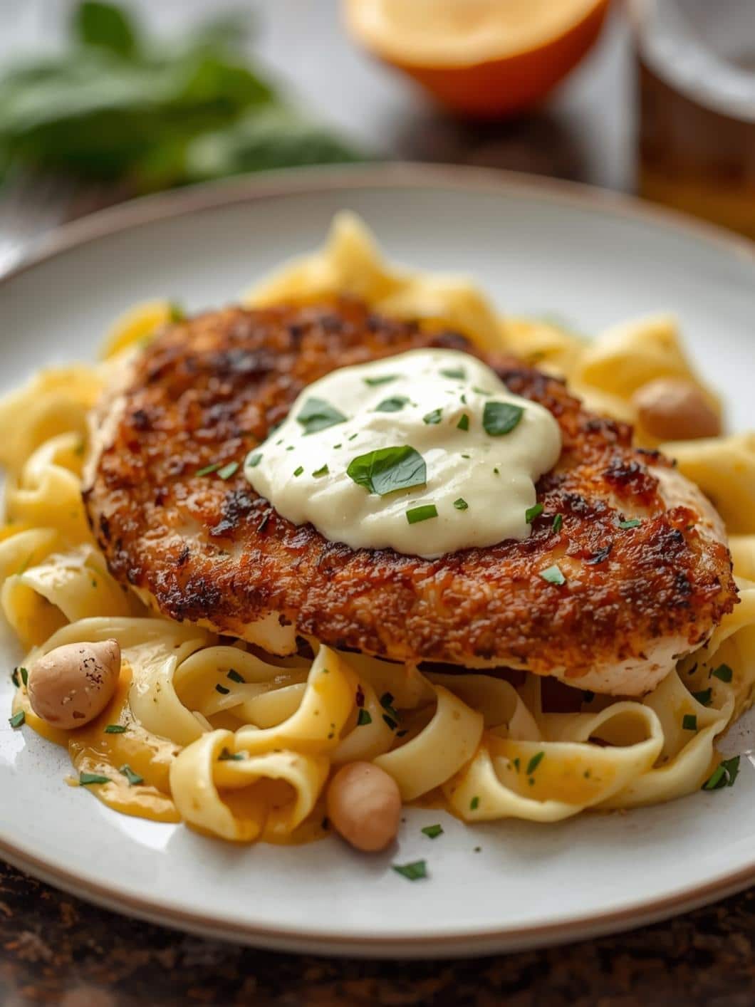 Pan-Seared Chicken with Citrus Butter Sauce (Date Night Dinner)