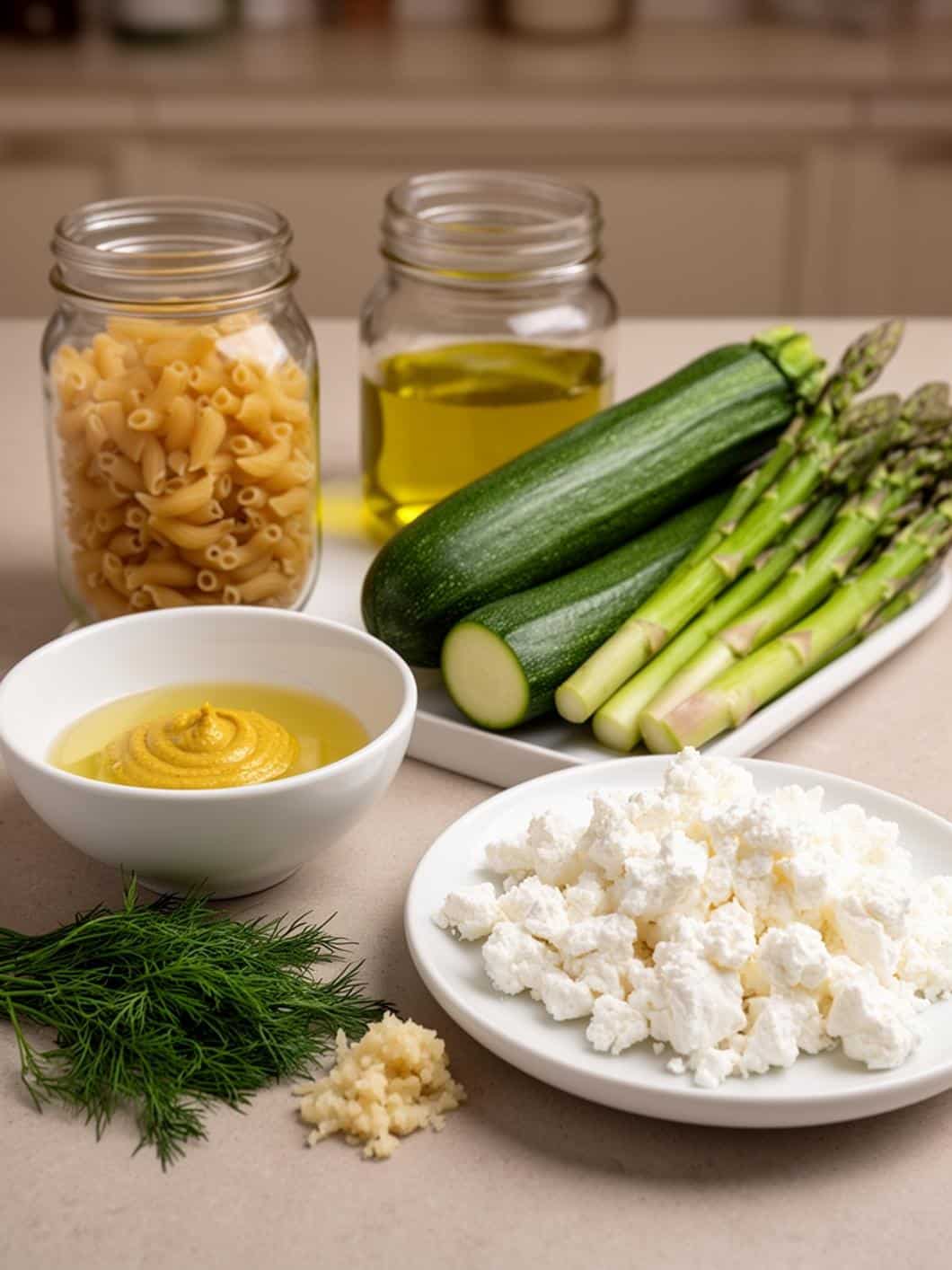 Protein Pasta Salad with Roasted Zucchini (Outcome)