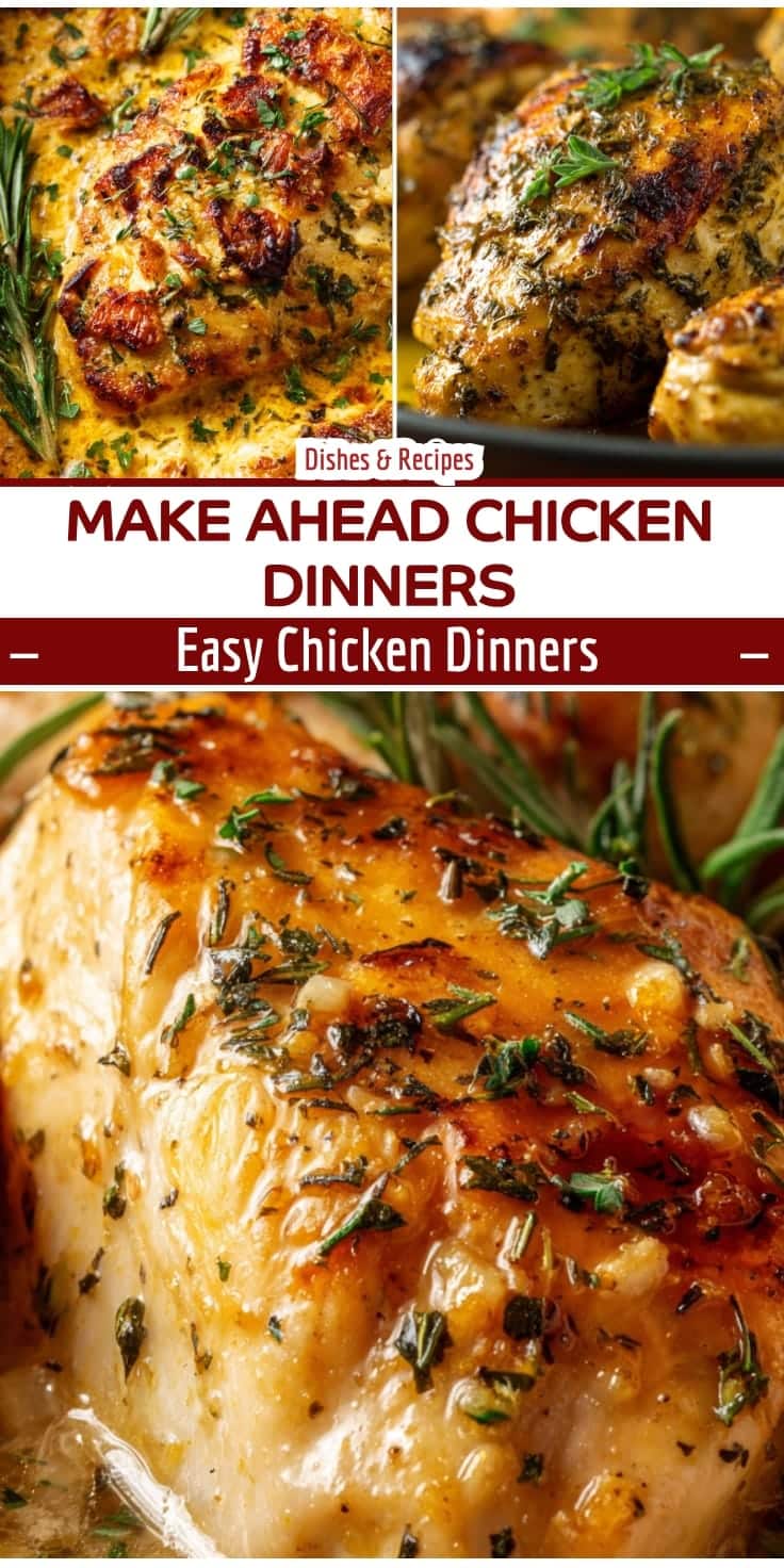 Make Ahead Chicken Dinners for Easy Weeknight Meals