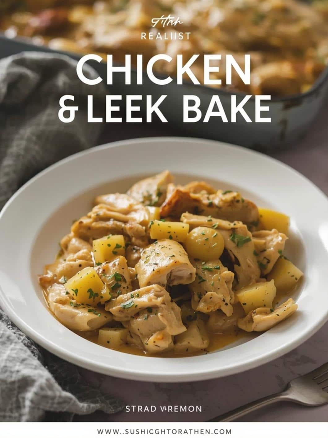 Savory Chicken & Leek Bake (Easy Weeknight Dinner)