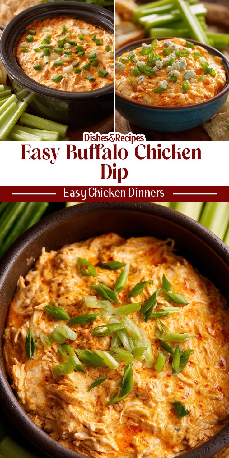 Cream Cheese Buffalo Chicken Dip (Easy Bar Food)