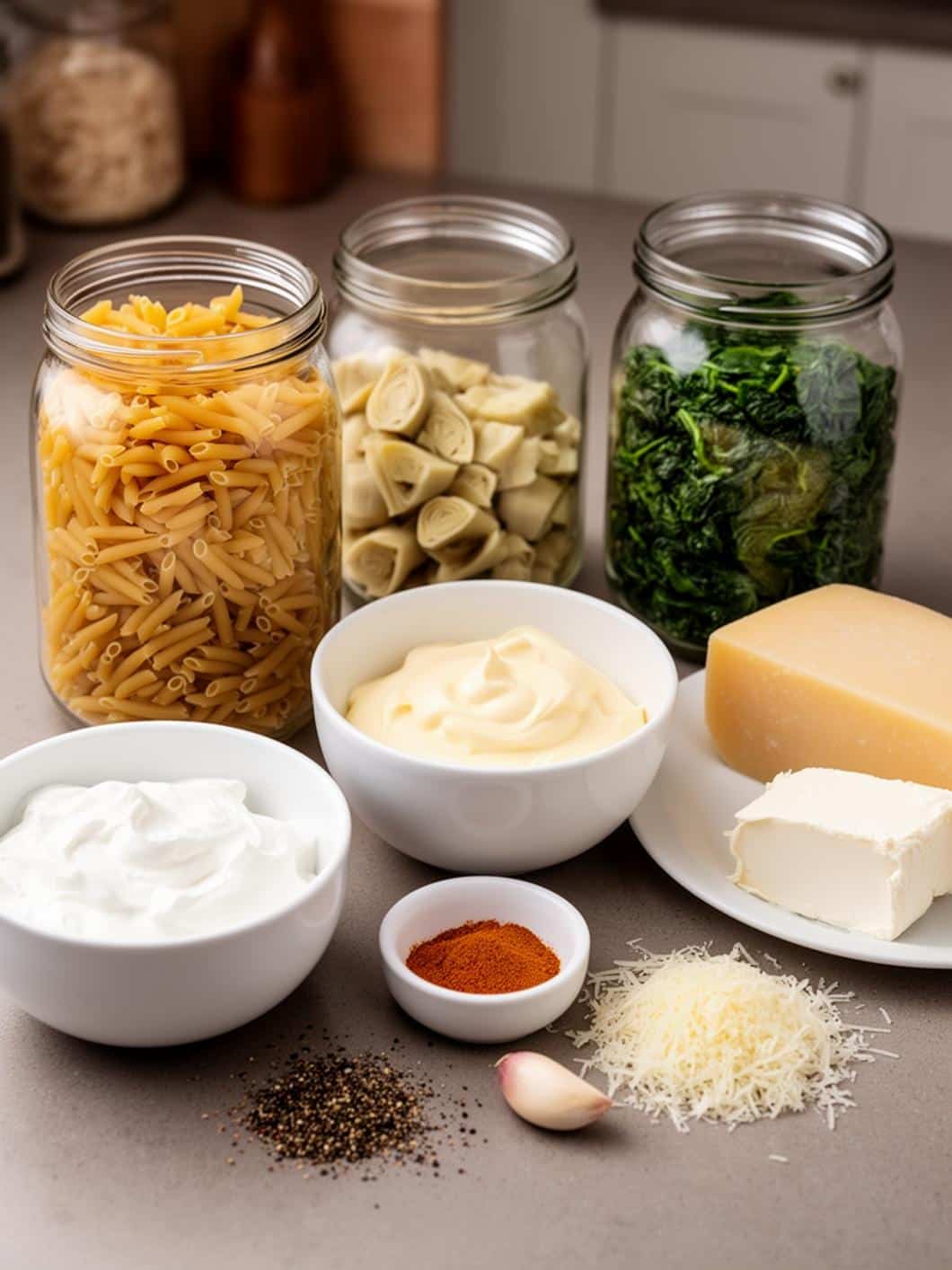 Spinach Artichoke Protein Pasta Salad for Easy Weeknight Meals