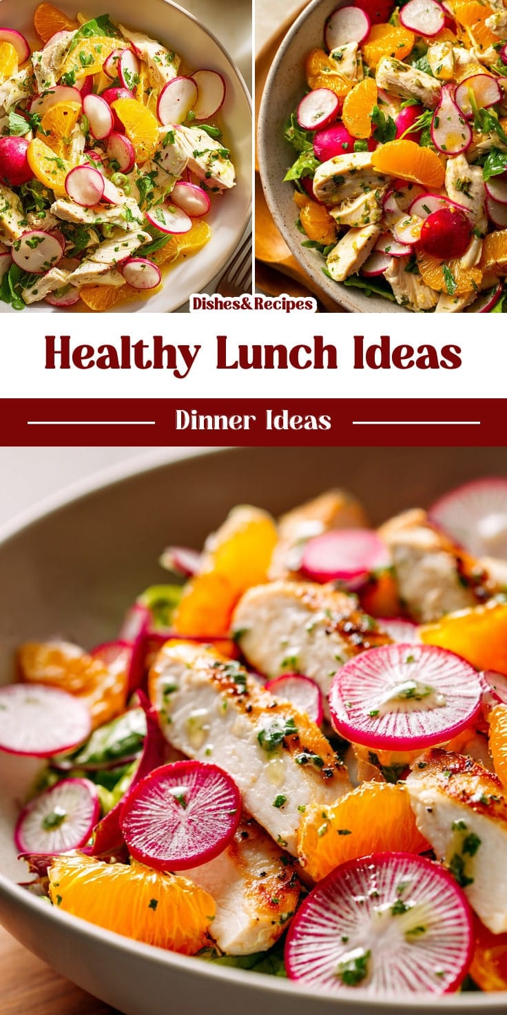 Spring Chicken Salad with Radishes & Citrus Vinaigrette: Healthy Lunch Ideas 14 Spring Chicken Salad with Radishes & Citrus Vinaigrette: Healthy Lunch Ideas