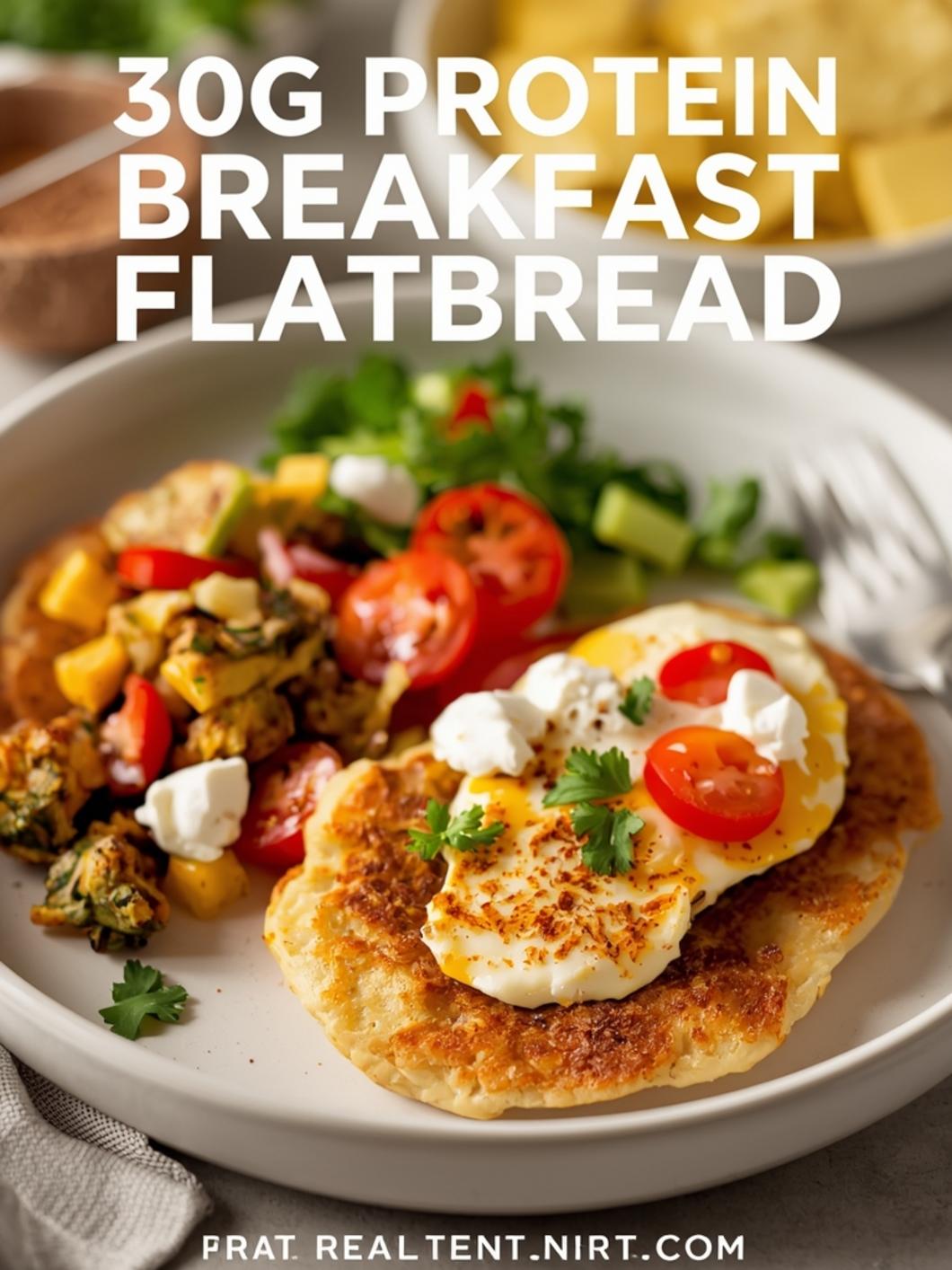 30g Protein Breakfast Flatbread (Easy Recipe) 15 30g Protein Breakfast Flatbread (Easy Recipe)