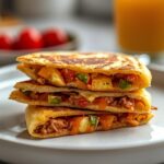 30g Protein Breakfast Quesadilla: Easy & Healthy Kid-Friendly Meal 12 =