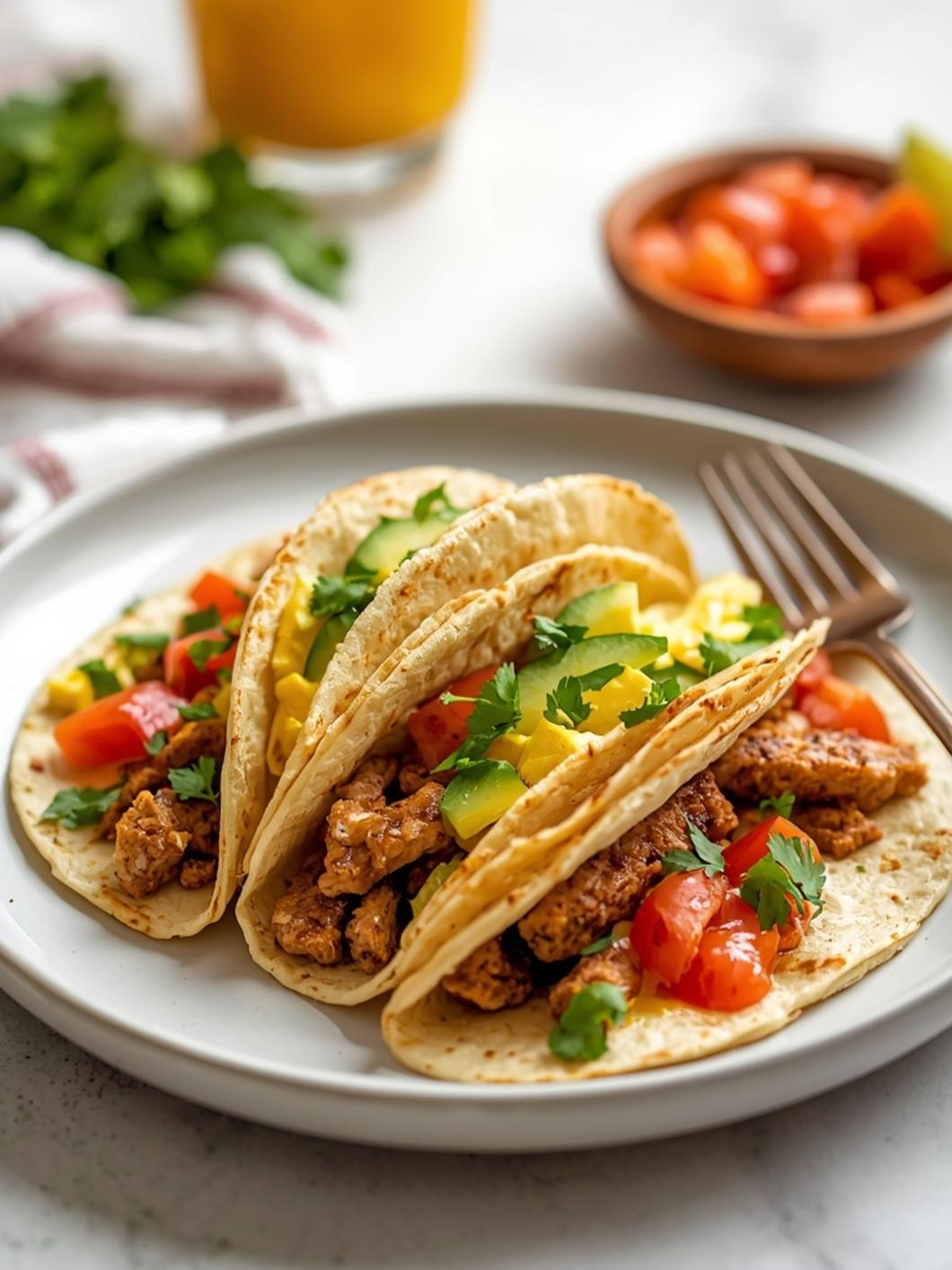 30g Protein Breakfast Tacos (20 Minutes)