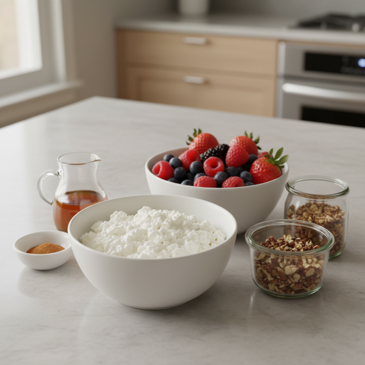 30g Protein Cottage Cheese Bowl (5 Minutes)