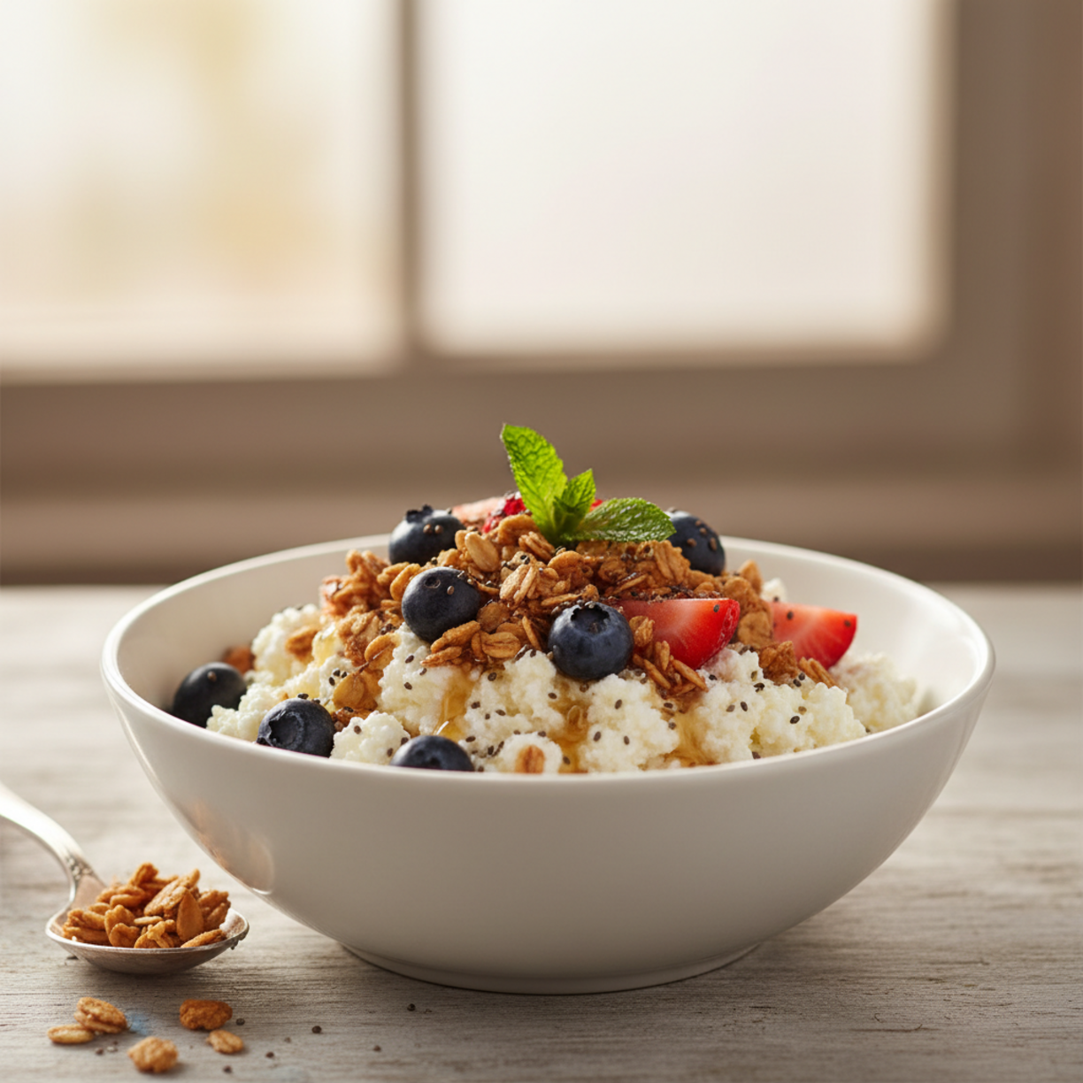 30g Protein Cottage Cheese Bowl (5 Minutes)