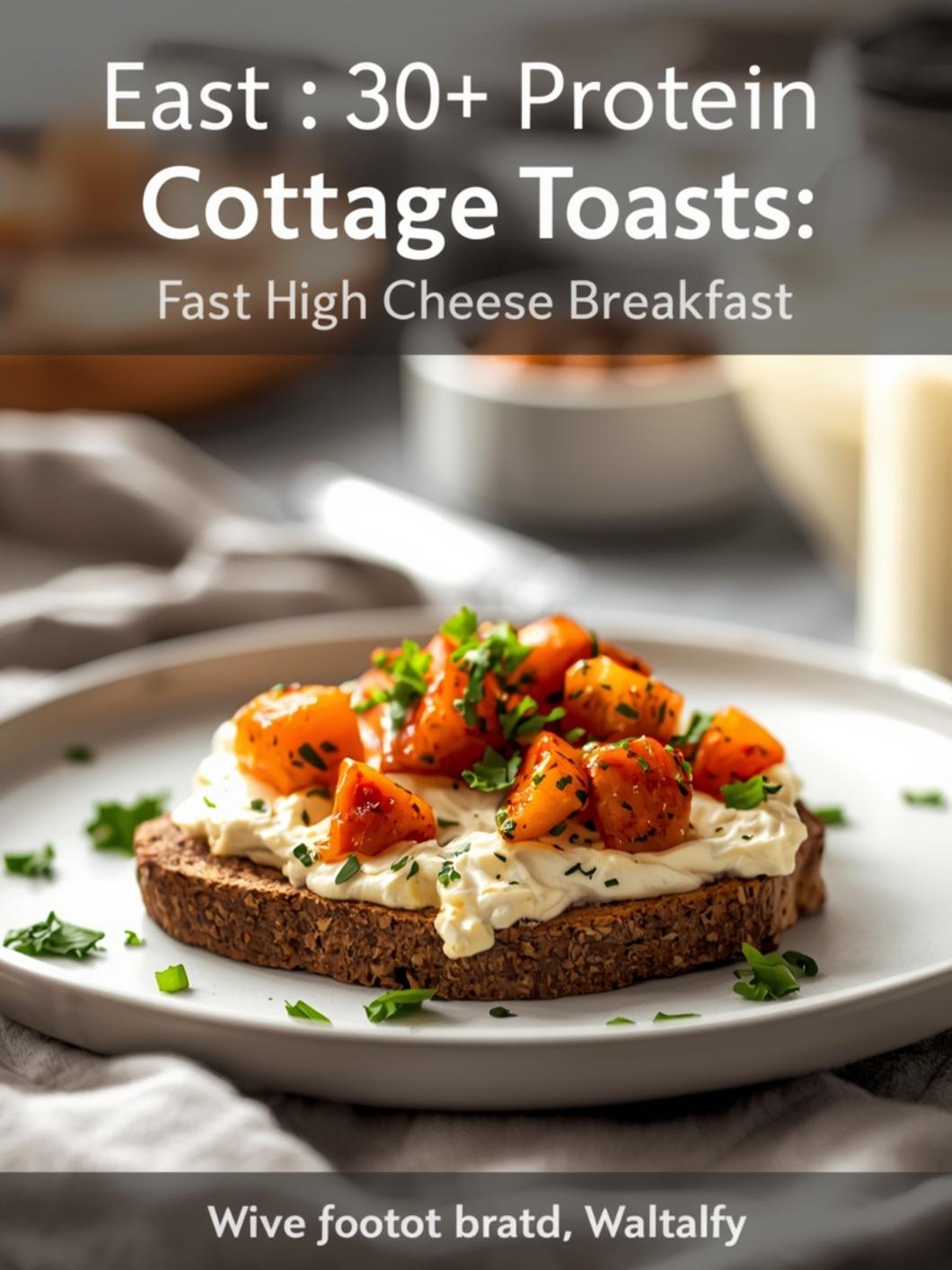 30g Protein Cottage Cheese Toast (10 Minutes)