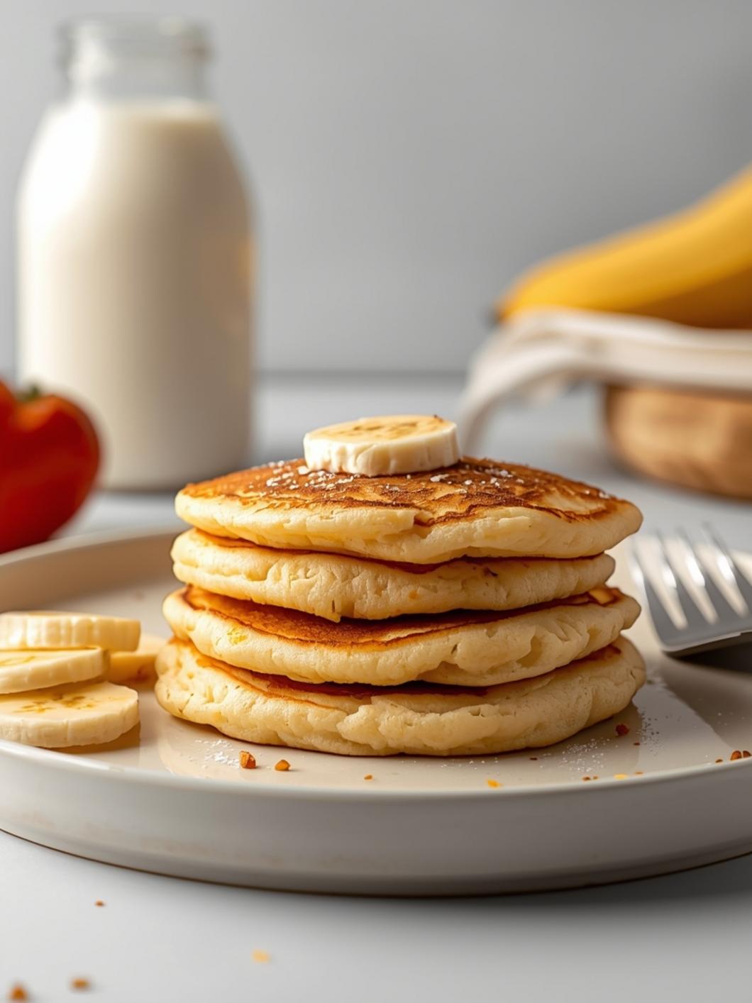 30g Protein Fluffy Cottage Cheese Pancakes (20 Minutes)