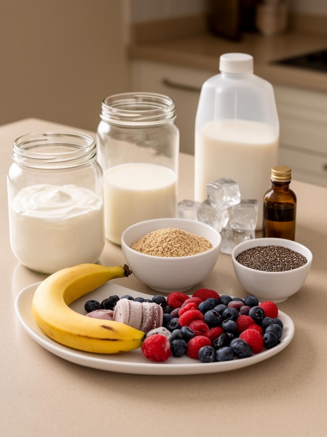 30g Protein Greek Yogurt Smoothie (5 Minutes)