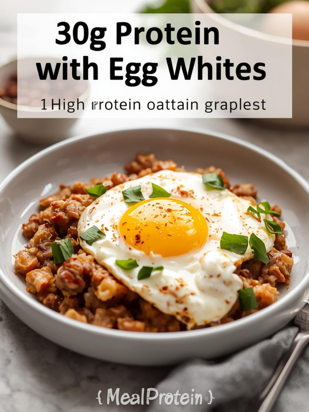 30g Protein Oatmeal with Egg Whites (10 Minutes)
