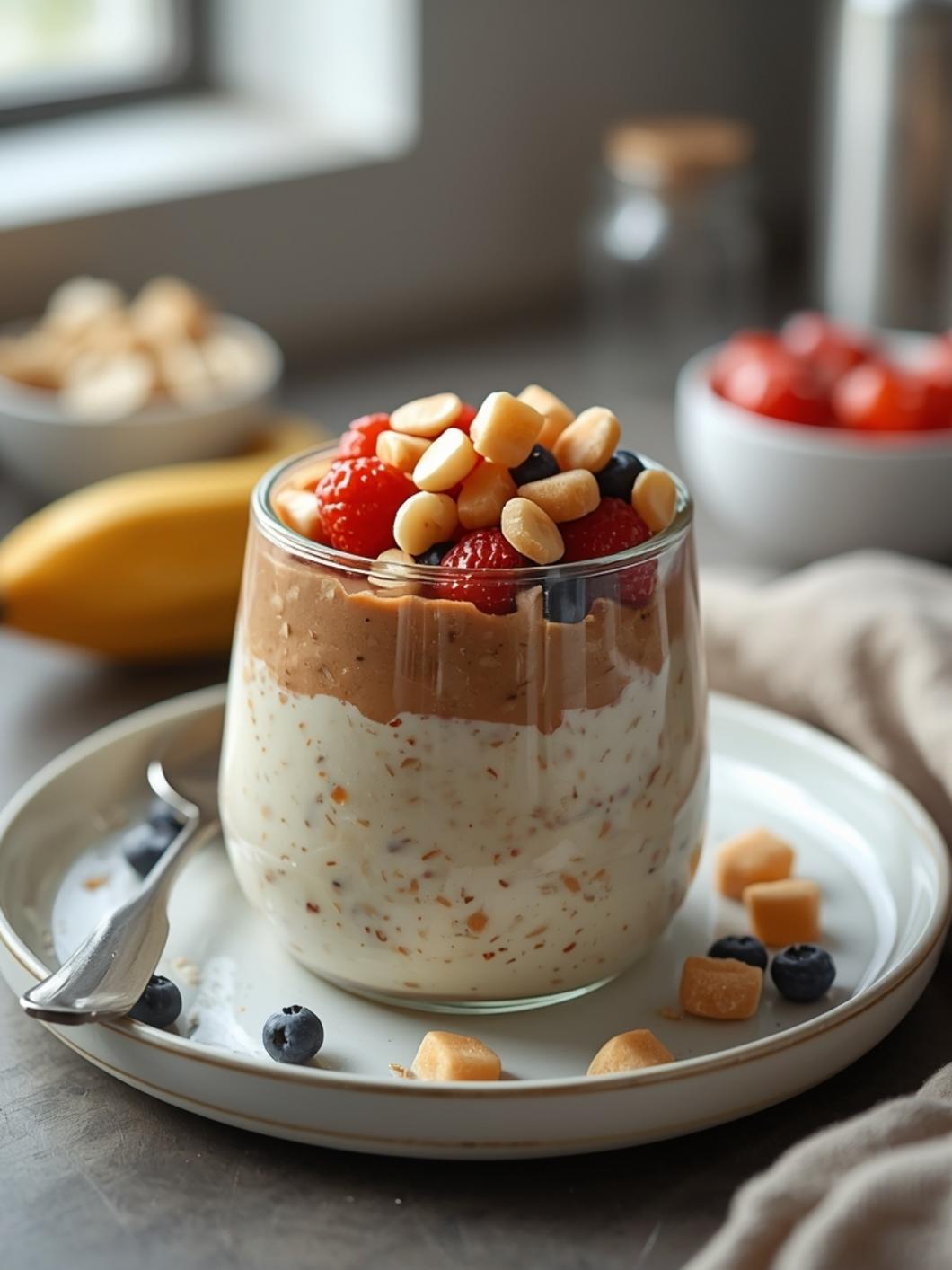 30g Protein Overnight Oats (5 Minutes)
