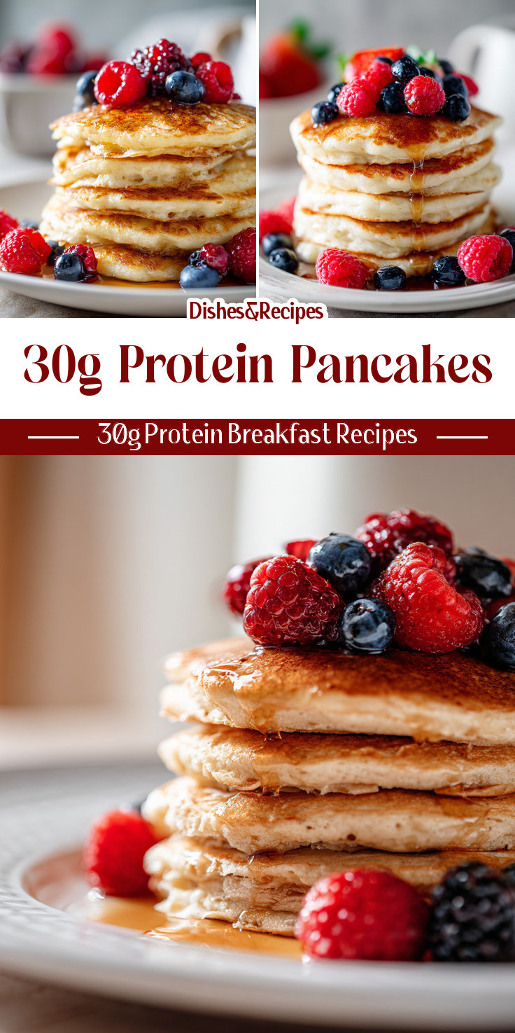 30g Protein Pancakes (Fluffy & Easy) for a High Protein Breakfast