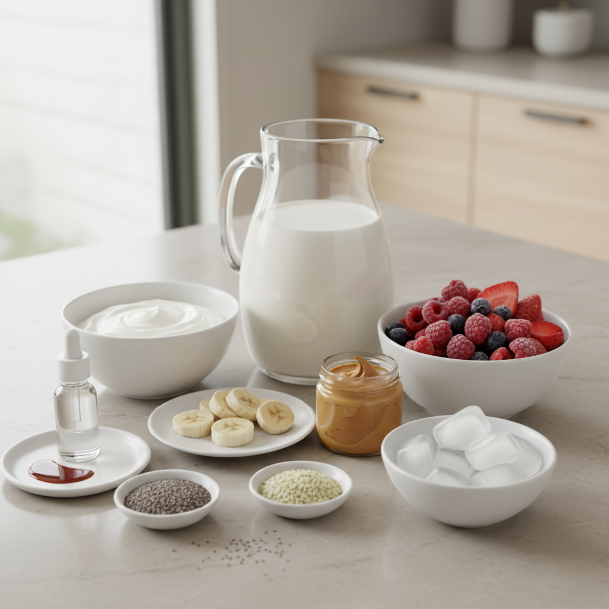 30g Protein Smoothie (No Protein Powder) for a Healthy Breakfast