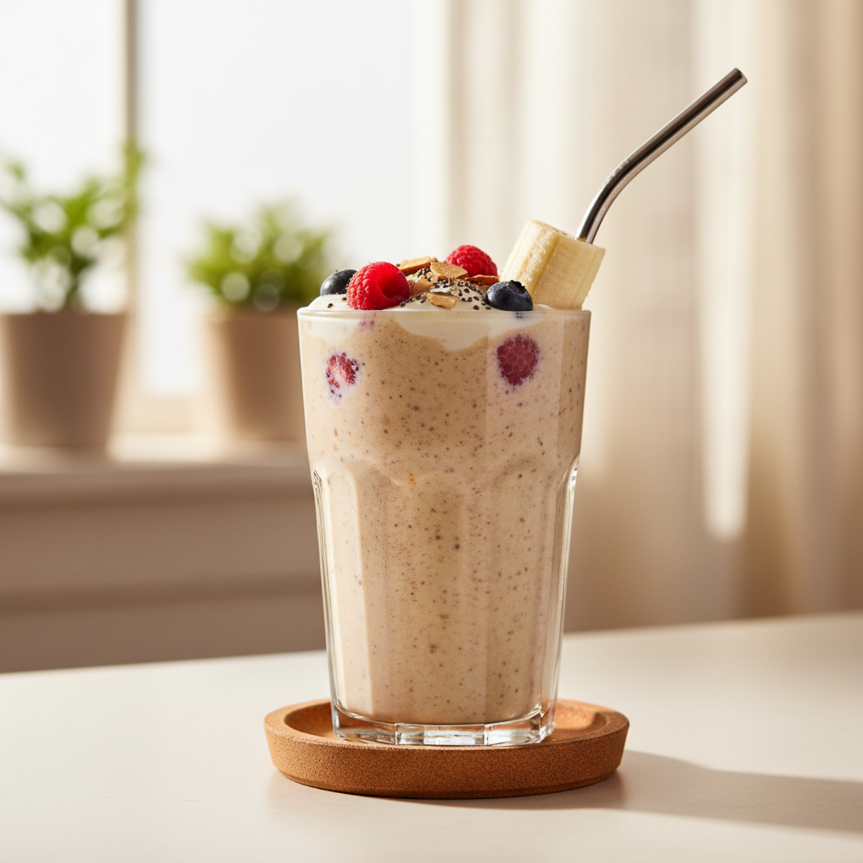 30g Protein Smoothie (No Protein Powder) for a Healthy Breakfast