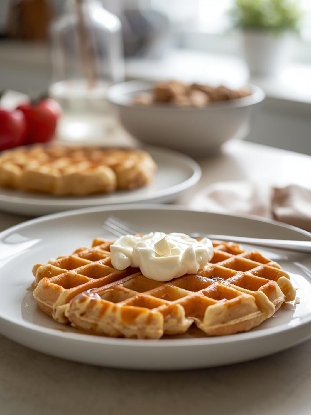 30g Protein Waffles (15 Minutes)