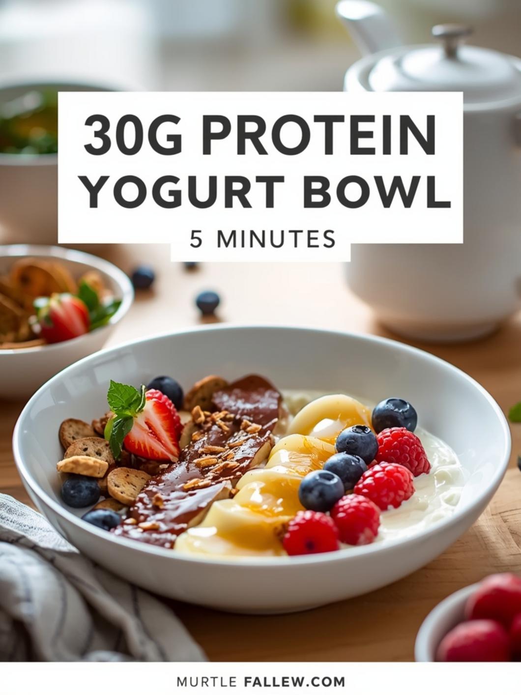 30g Protein Yogurt Bowl (5 Minutes)
