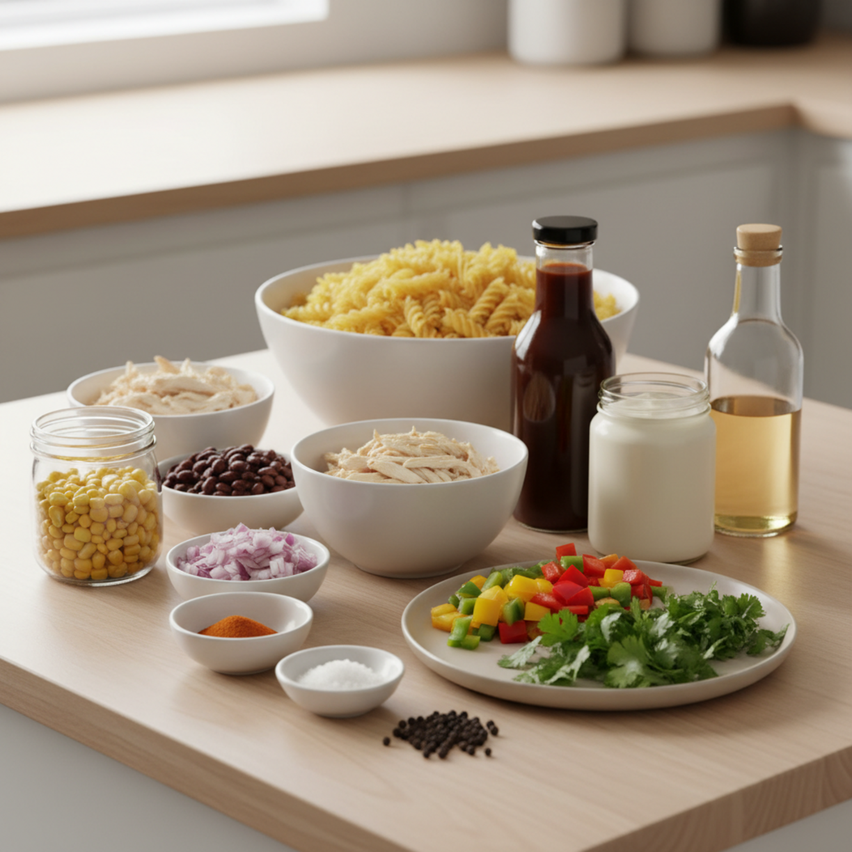 BBQ Chicken Pasta Salad for Summer Gatherings