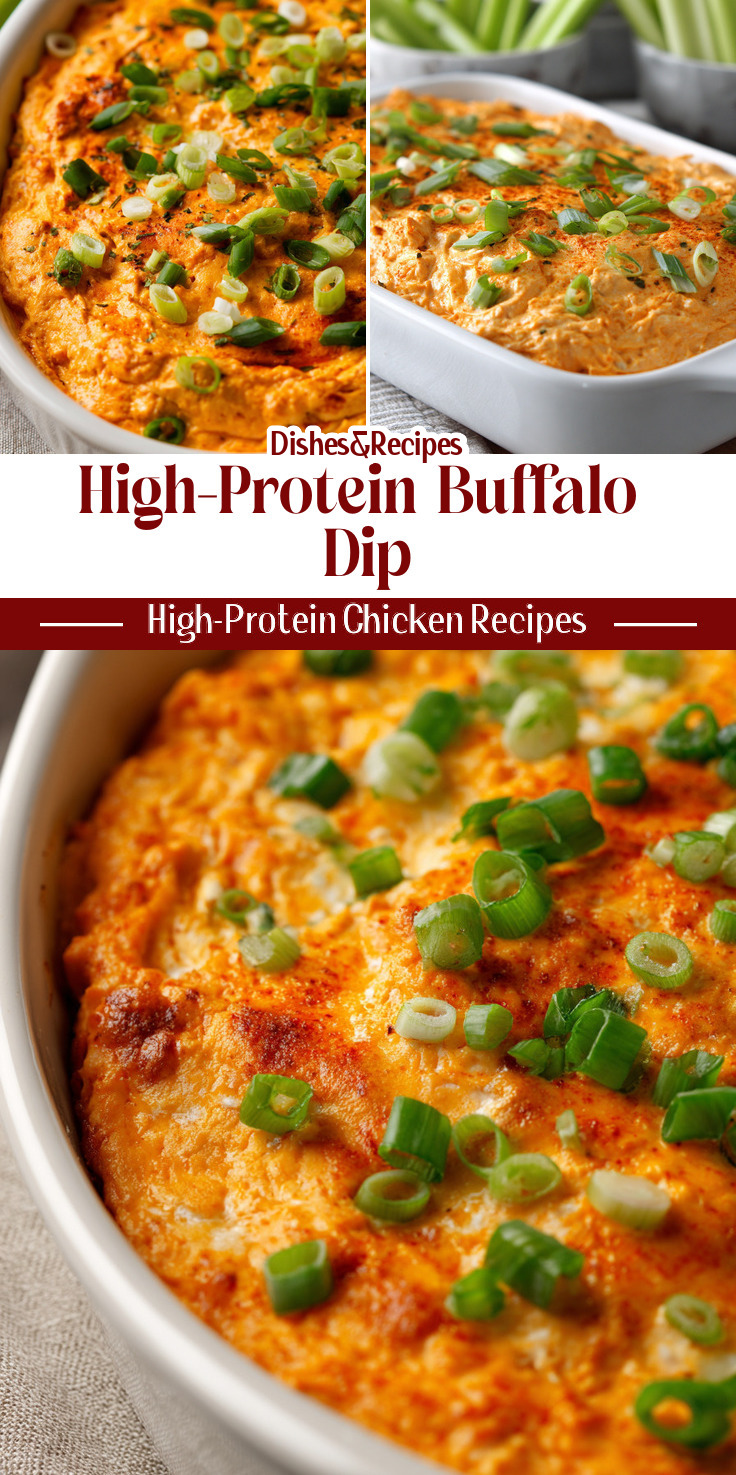 High-Protein Buffalo Chicken Dip for Game Day