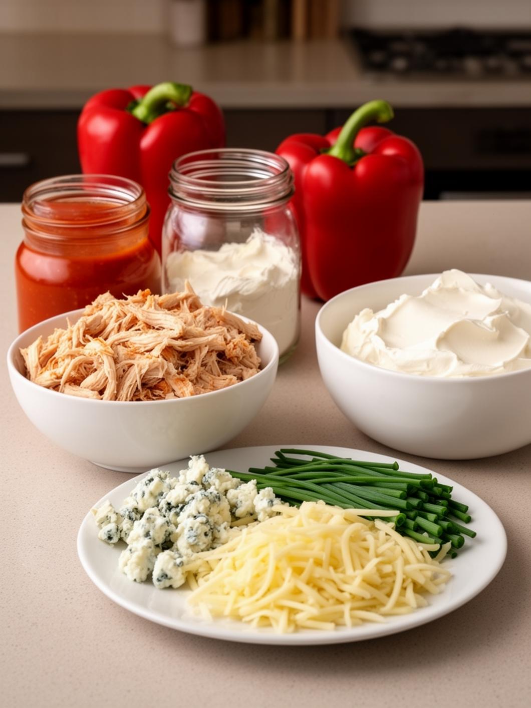 Buffalo Chicken Stuffed Peppers That Feel Like Comfort Food