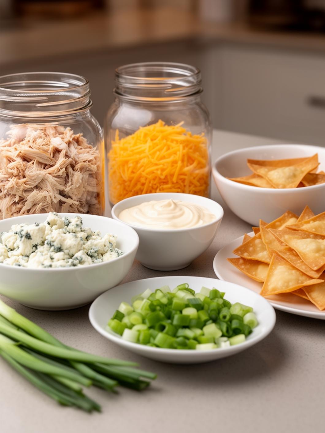 Buffalo Chicken Wonton Cups (Easy Appetizer)