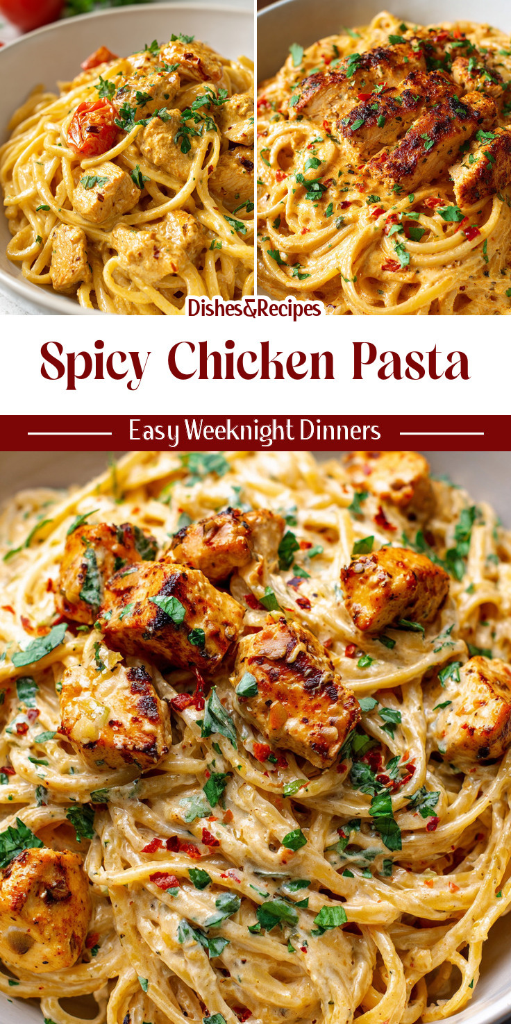 Spicy Cajun Chicken Pasta (Restaurant Style Dinner)