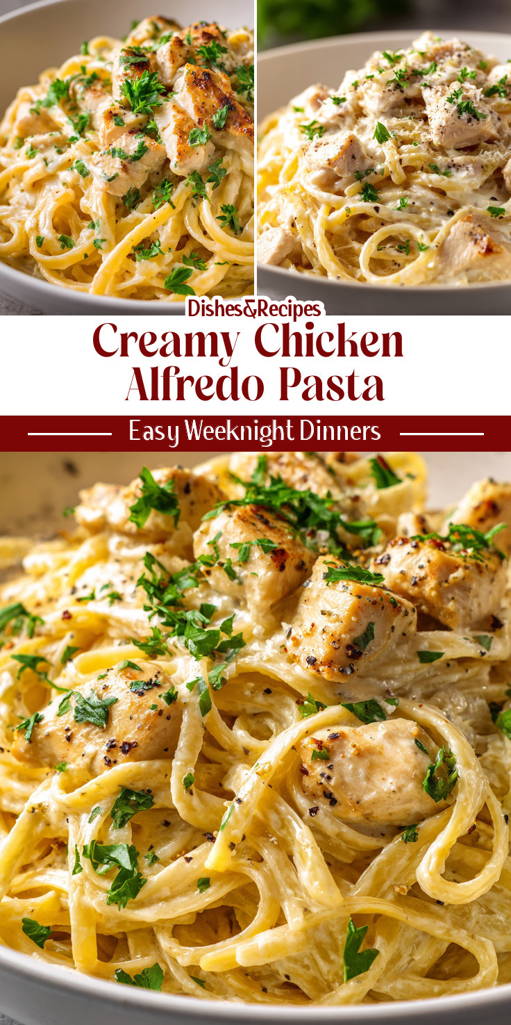Creamy Chicken Alfredo Pasta (Comfort Food Classic)