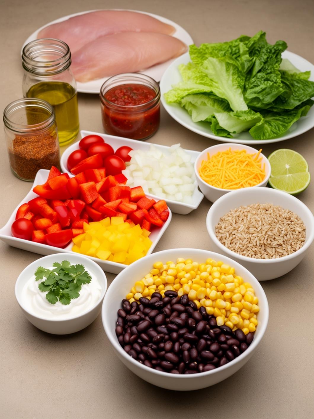 Chicken Burrito Bowl Meal Prep That Doesn't Get Soggy