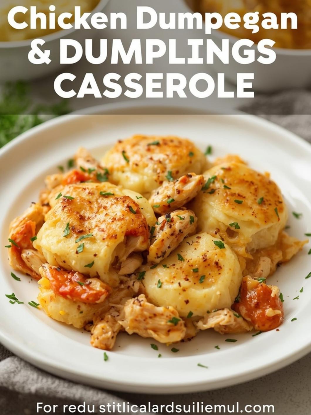 Chicken Parmesan Dumpling Casserole: Easy Comfort Food Dinner