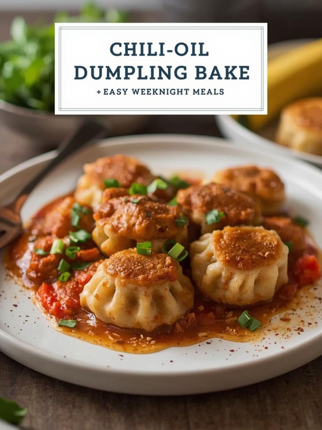 Chili Oil Dumpling Bake for Easy Weeknight Meals