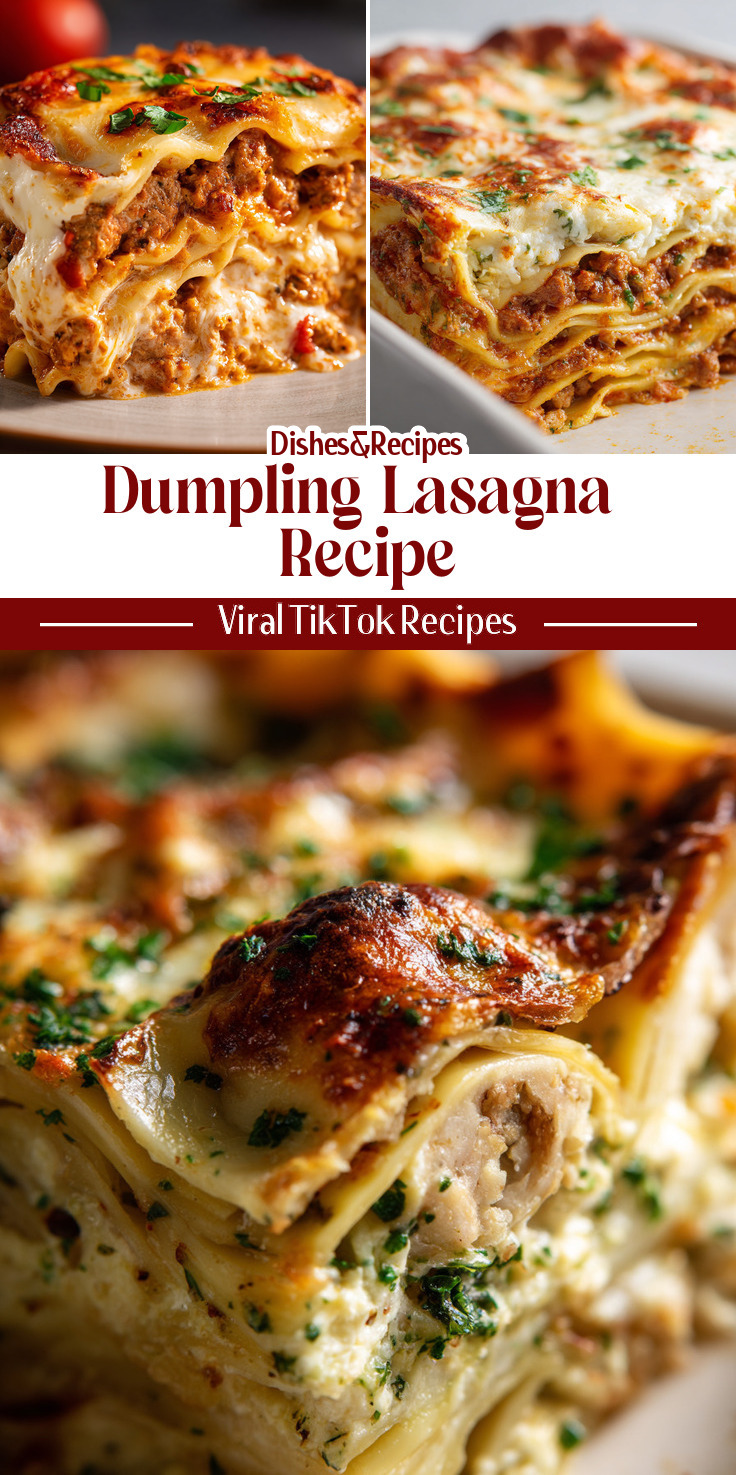 Dumpling Lasagna: Comfort Food Dinner (Fusion Recipe)
