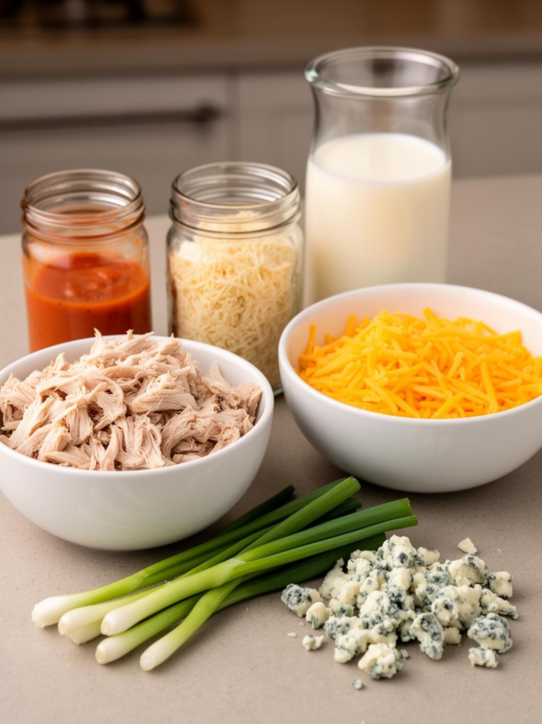 Easy Buffalo Chicken Casserole (One Pan Dinner)