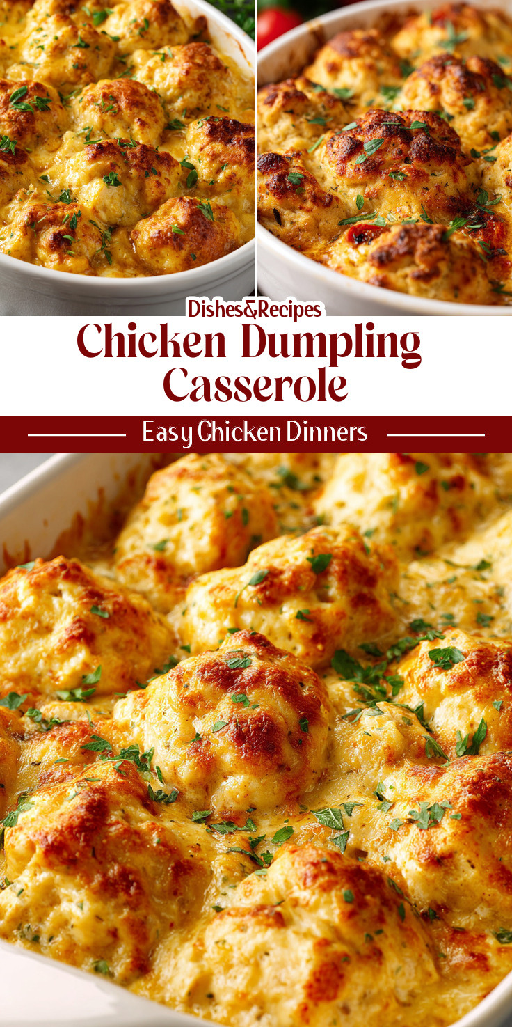 Chicken Parmesan Dumpling Casserole: Easy Comfort Food Dinner