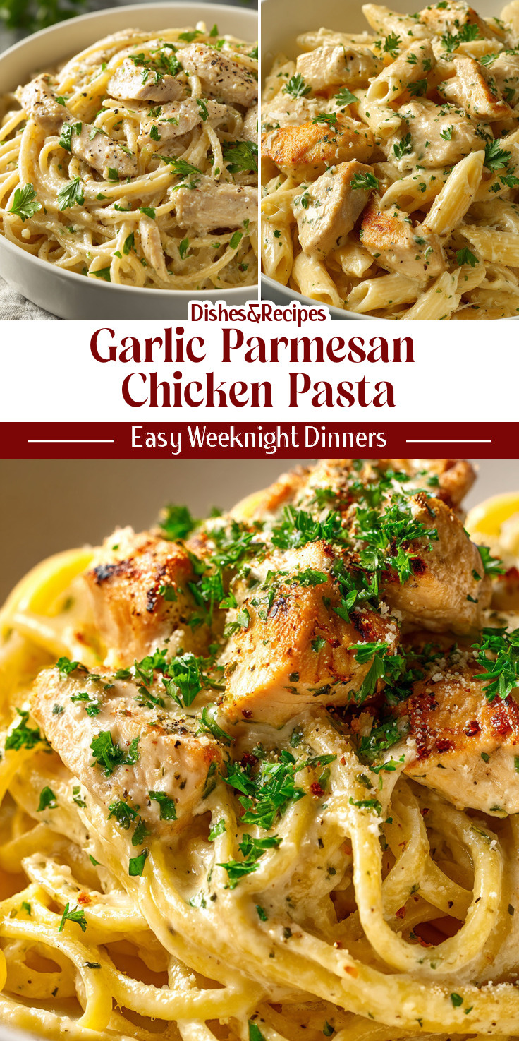 Garlic Parmesan Chicken Pasta for Family Meals