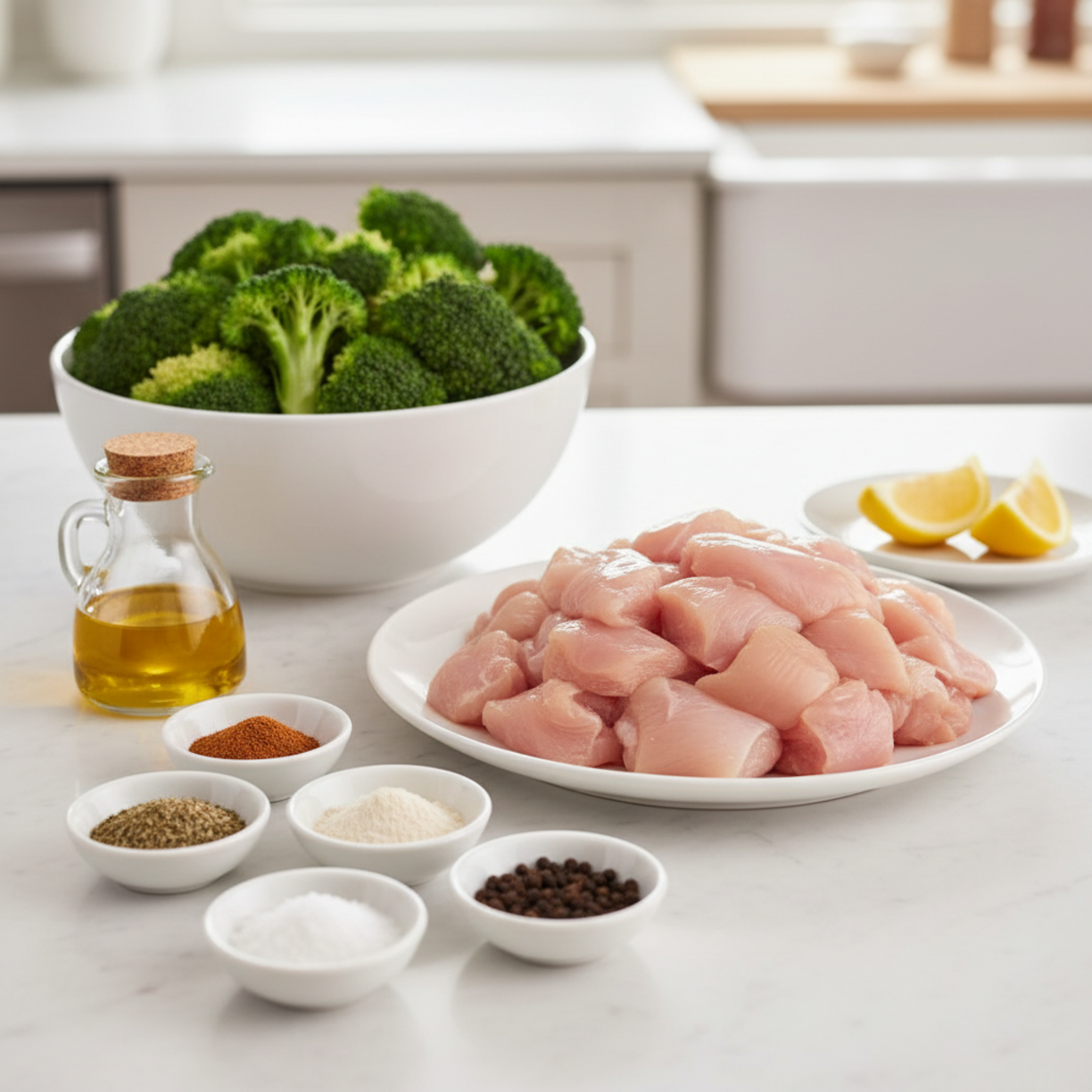 Healthy Chicken Dinner: One-Pan Chicken and Broccoli