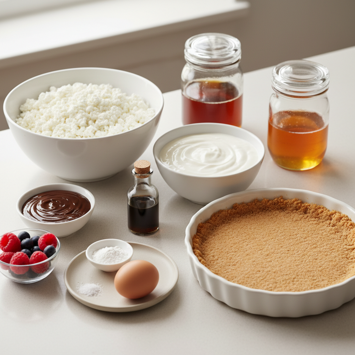 Healthy Cottage Cheese Cheesecake (Creamy & Protein-Packed)