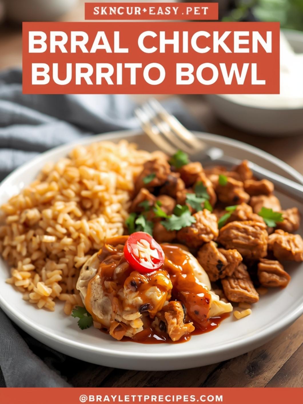 High Protein Chicken Burrito Bowl (Meal Prep)